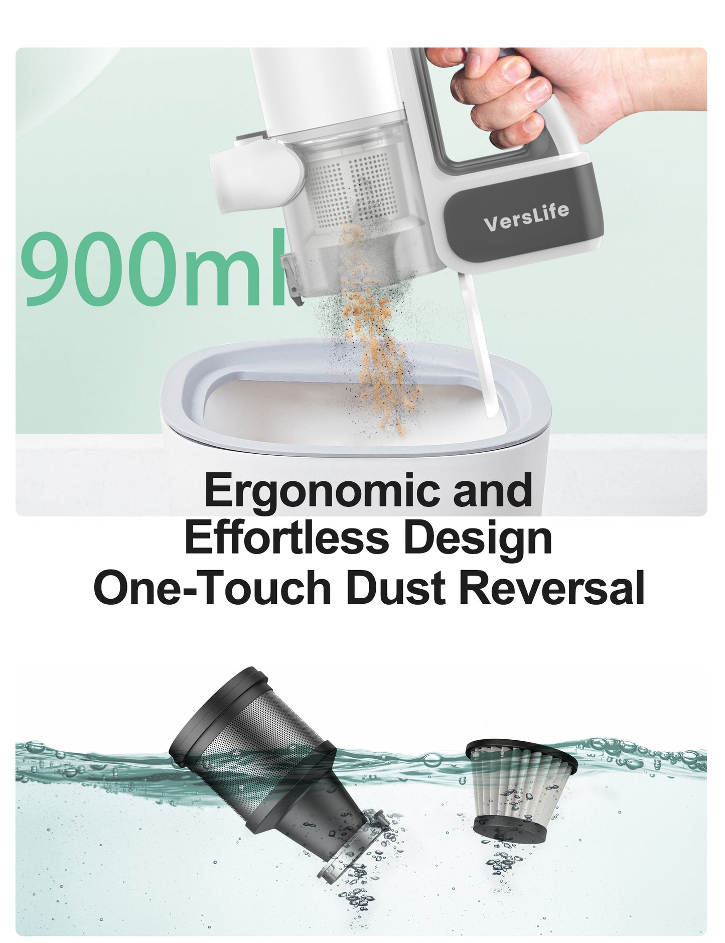 VersLife S6 Akku-Staubsauger