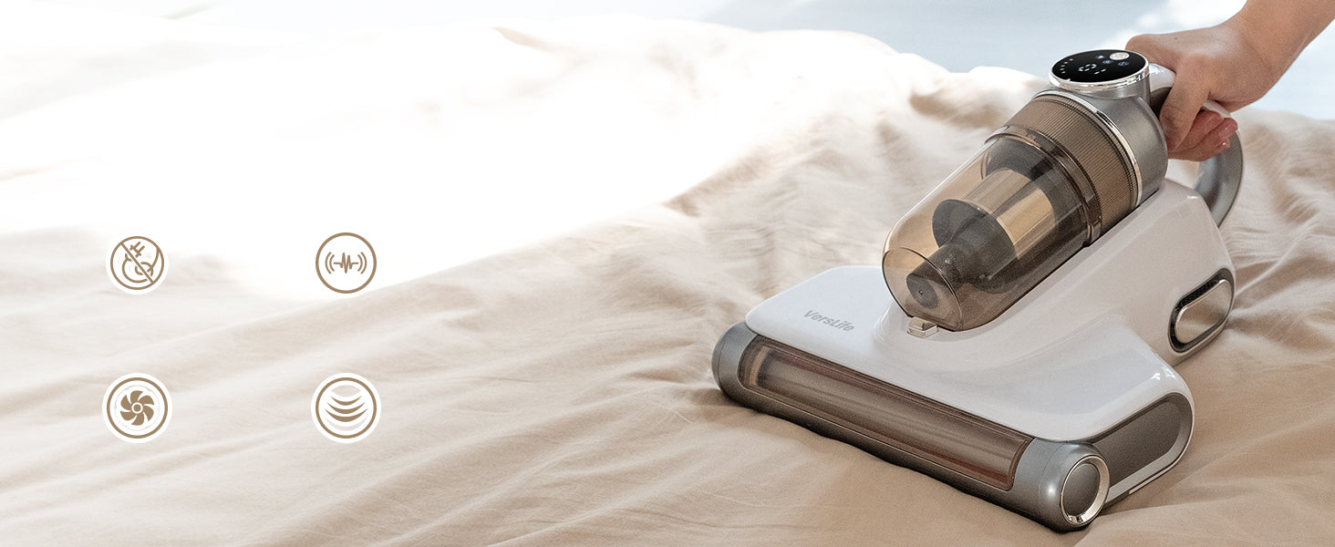 VersLife M6 ふとんクリーナー 本体 Amazon.com - VersLife Cordless Mattress Vacuum Cleaner, UV