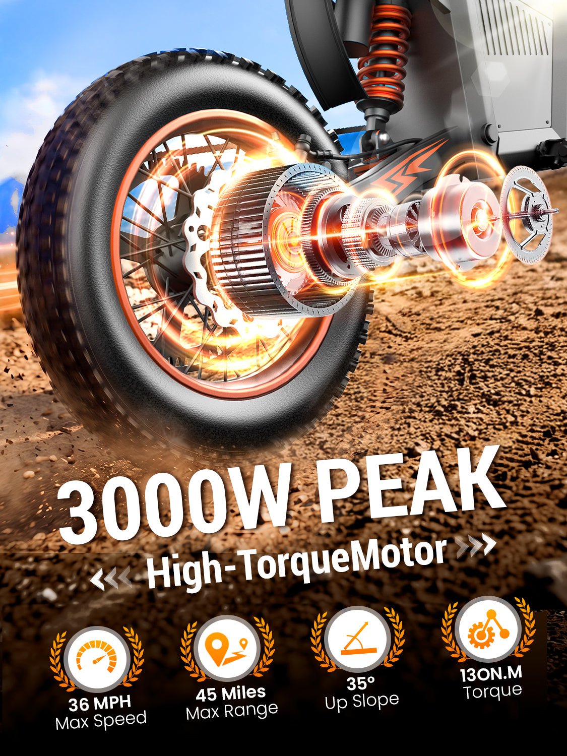 Electric Dirt Bike for Teens & Adults