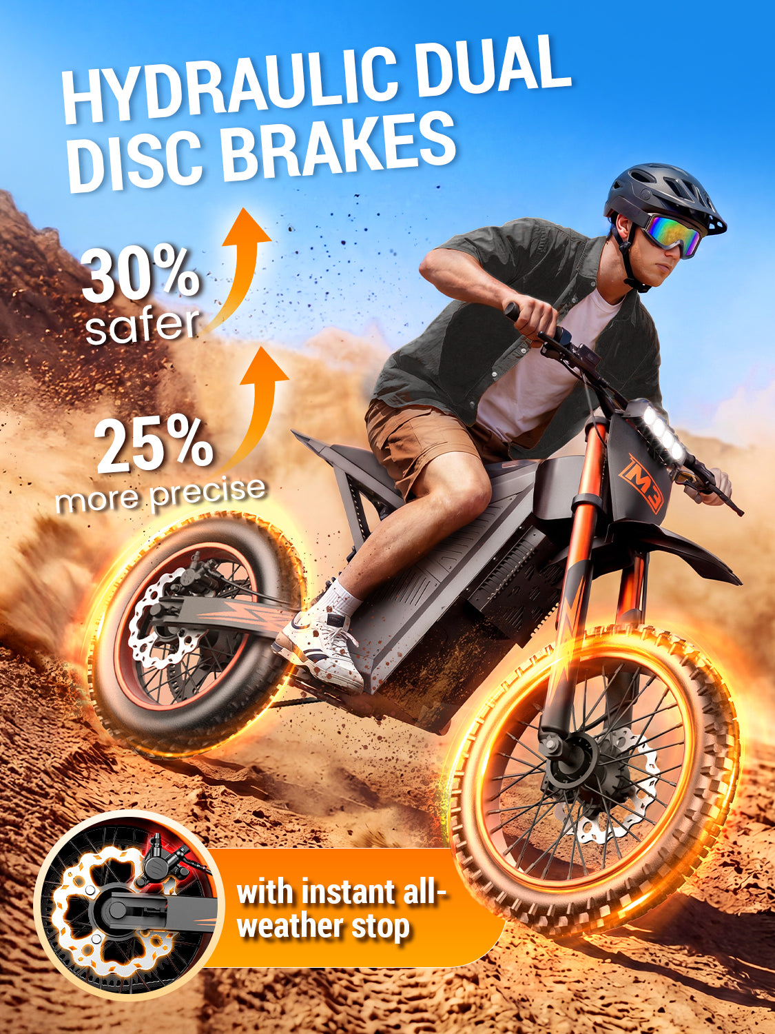 Electric Dirt Bike for Teens & Adults