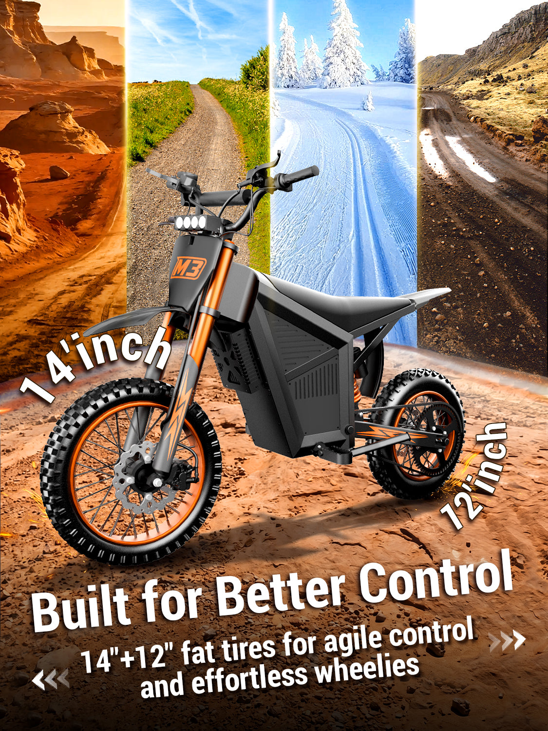 Electric Dirt Bike for Teens & Adults
