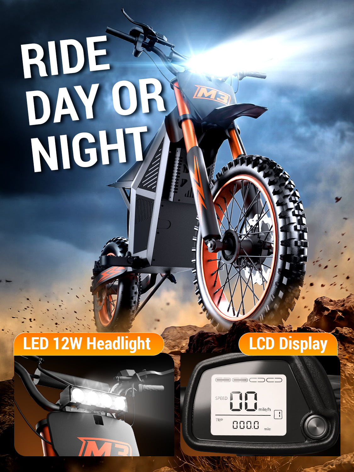 Electric Dirt Bike for Teens & Adults